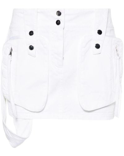 Blumarine Minirock mit Taschen - Weiß