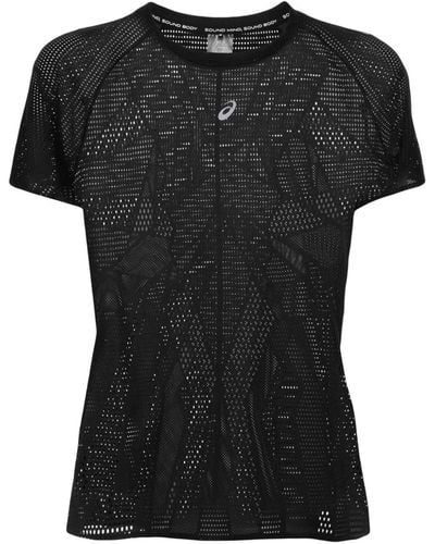 Asics T-shirt Metarun à design perforé - Noir