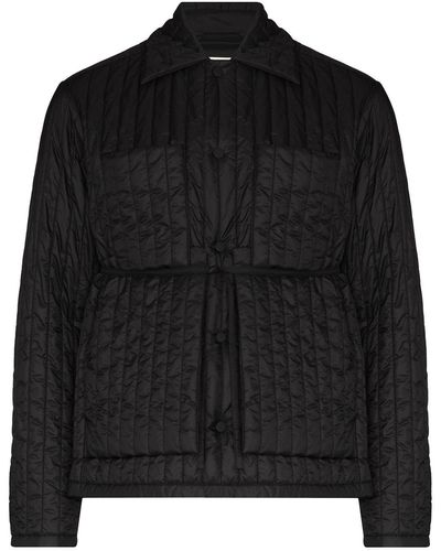 Craig Green Tie-fastening Quilted Worker Jacket - Black