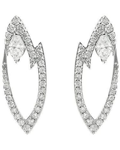 Stephen Webster 18kt White Gold Lady Stardust Diamond Earrings - Metallic
