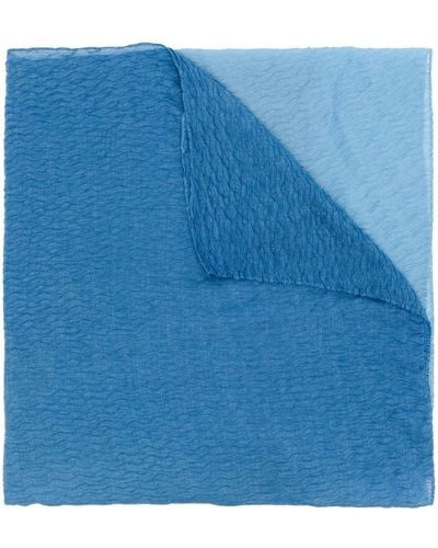 Agnona カシミアシルク スカーフ - ブルー