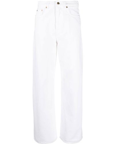 Golden Goose Jeans a gamba ampia - Bianco