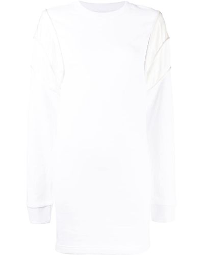 RTA Long-sleeve Fitted Dress - White