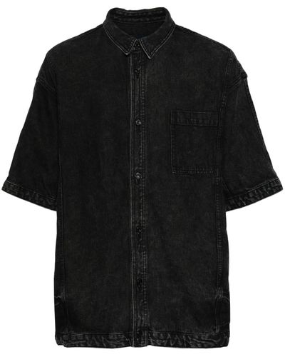 Juun.J Cotton Denim Shirt - Black