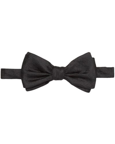 Gucci GG Silk Bow Tie - Black