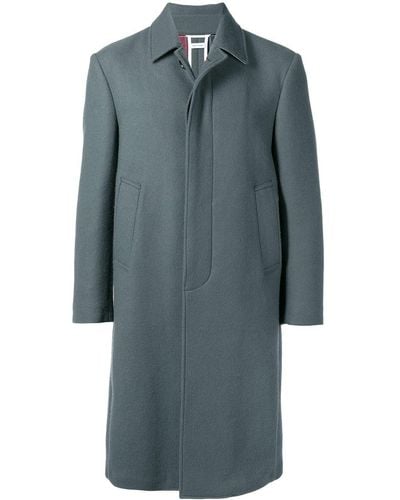 Thom Browne Relaxed Cashmere Bal Collar Overcoat - Gray