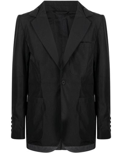 The Power for the People Single-breasted Blazer - Black