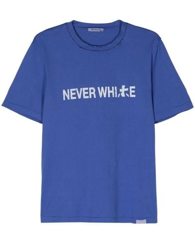 Premiata Camiseta Athens con logo estampado - Azul