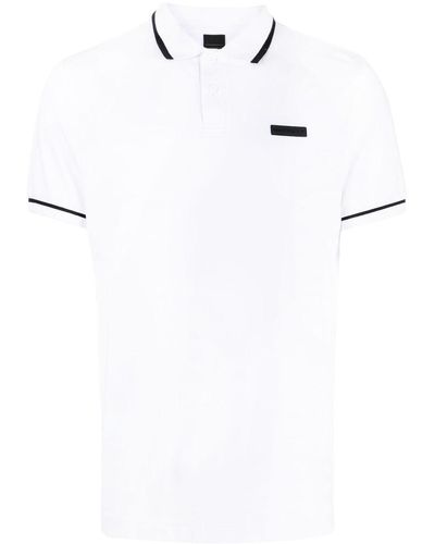 Hackett Polo en coton à logo appliqué - Blanc