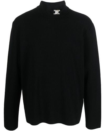 1017 ALYX 9SM Roll-neck Long-sleeve Sweater - Black