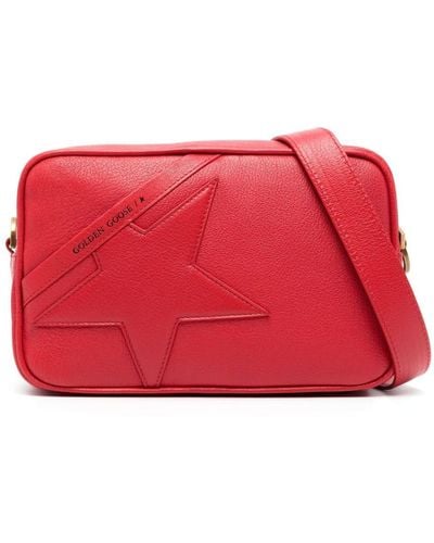 Golden Goose Star Leather Crossbody Bag - Red