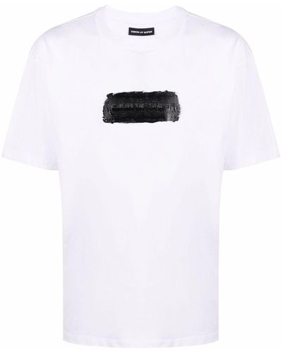Vision Of Super T-shirt Met Logoprint - Wit