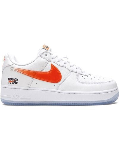 Nike X Kith Air Force 1 Low "orange" Sneakers - White