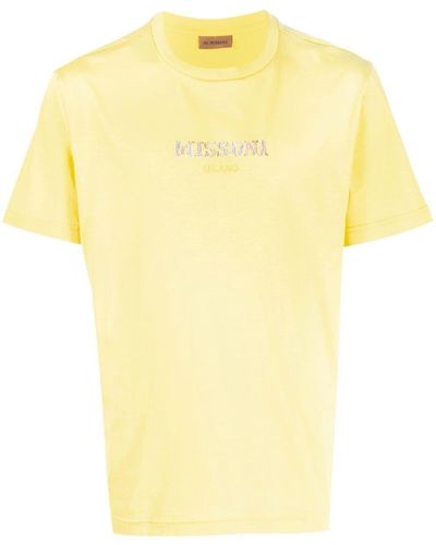 Missoni T-Shirt mit Logo-Print - Gelb