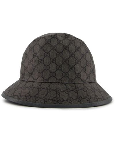 Gucci GG Supreme Canvas Bucket Hat - Brown