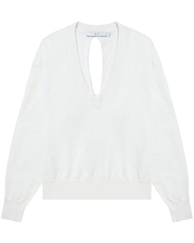 IRO Maddio Cut-out Sweater - White