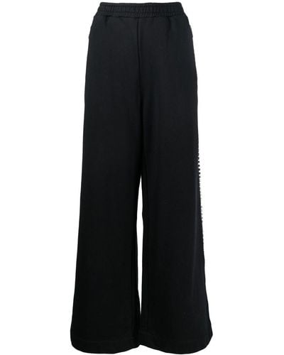 Area Long Flared Trousers - Black