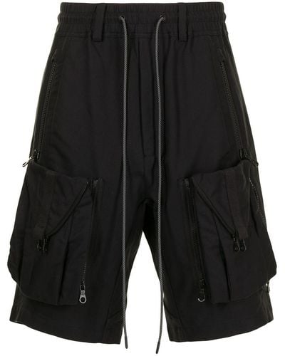 Mostly Heard Rarely Seen Zipoff Cargo Shorts - Black