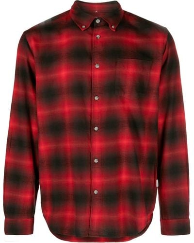 Woolrich Abstract-print Cotton Shirt - Red