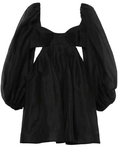 Zimmermann Harmony Cut-out Minidress - Black