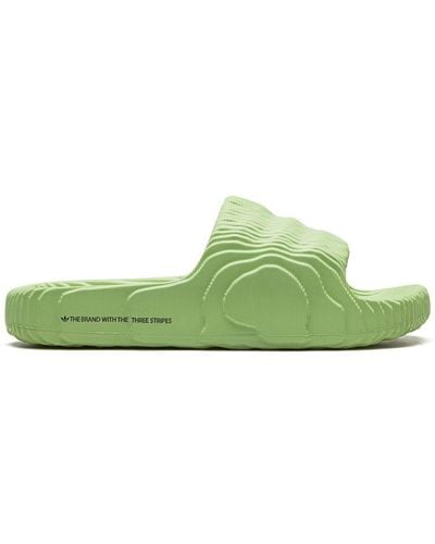 adidas Adilette 22 "magic Lime" Slides - Green