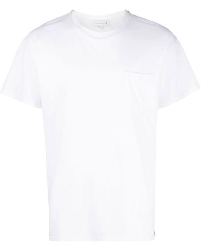 Mackintosh Patch-pocket Organic Cotton T-shirt - White