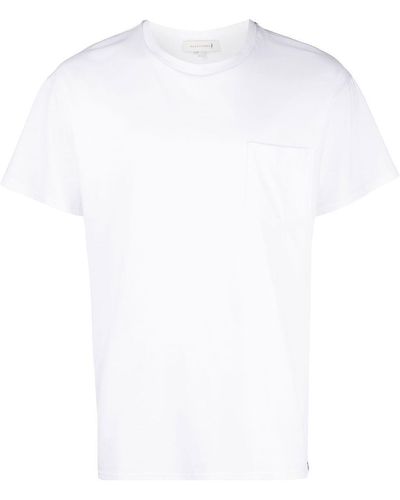 Mackintosh Patch-pocket Organic Cotton T-shirt - White