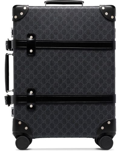 Gucci Black Globetrotter Monogram Suitcase