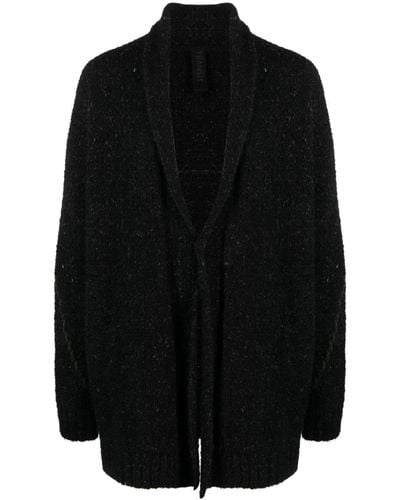 Transit Single-breasted Knitted Coat - Black