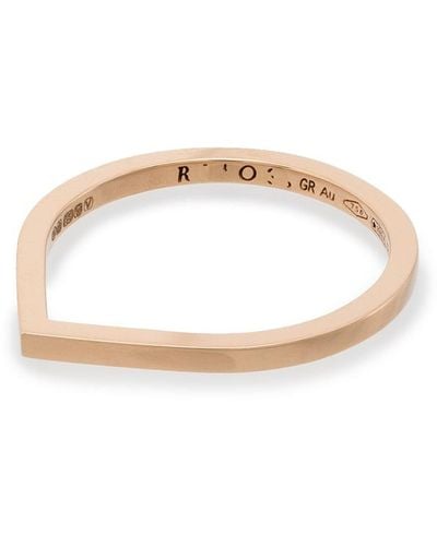 Repossi 18kt Rose Gold Thin Band Ring - Pink