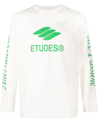 Etudes Studio T-Shirt aus Bio-Baumwolle mit Print - Natur