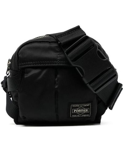 Porter-Yoshida and Co Logo Patch Belt Bag - Black