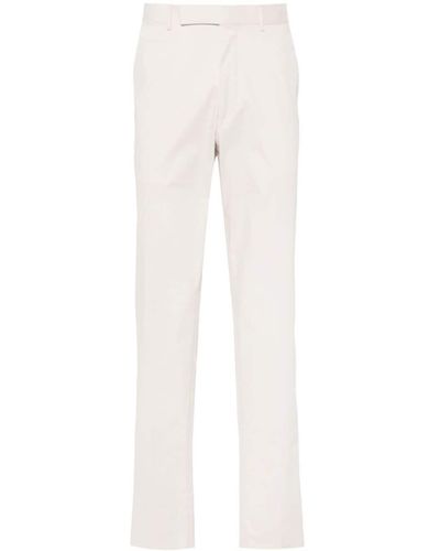 Zegna Pantalones chinos de talle medio - Blanco