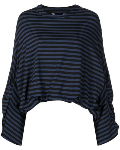 UMA | Raquel Davidowicz Horizontal-stripe Long-sleeve Top - Blue