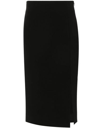 Moschino Falda midi con abertura lateral - Negro