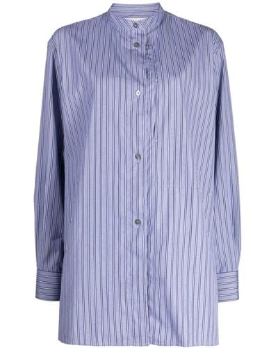 Studio Nicholson Stripe-print Cotton Shirt - Blue