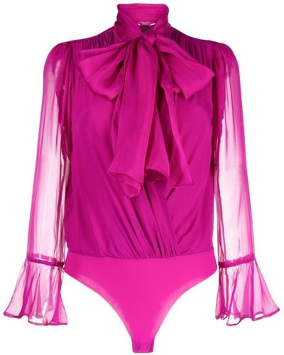 Pinko Bluse mit Schal - Pink