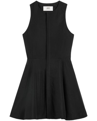 Ami Paris Mouwloze Mini-jurk - Zwart