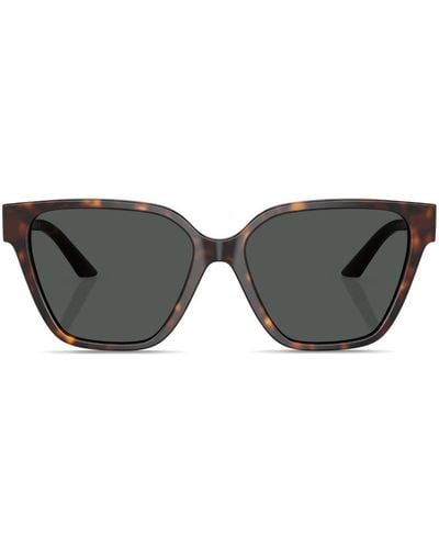 Versace Greca Strass Butterfly-frame Sunglasses - Grey