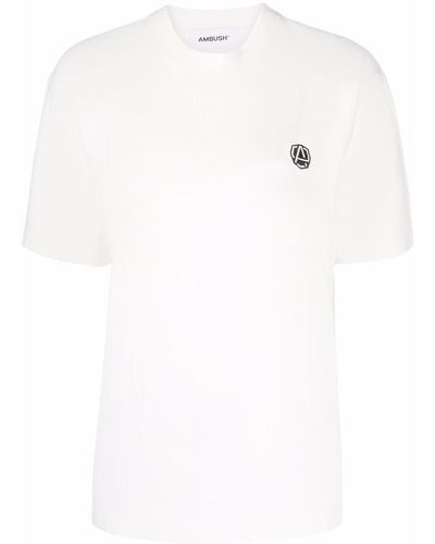 Ambush T-shirt Amblem en coton - Blanc