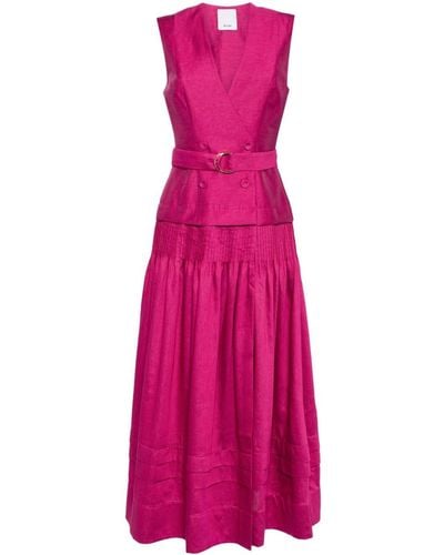Acler Sleeveless V-neck Dress - Pink