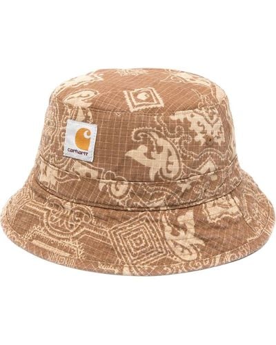 Carhartt Sombrero de pescador con estampado bandana - Neutro