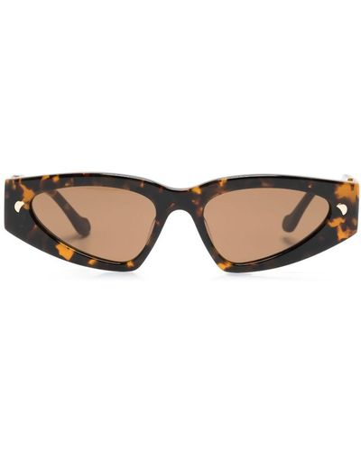 Nanushka Emme Cat-eye Sunglasses - Brown