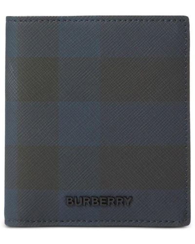 Burberry Leren Portemonnee - Blauw