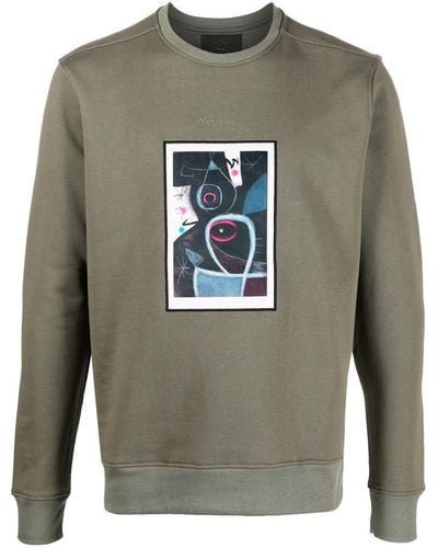 Limitato Le Somnambule Abstract-print Sweatshirt - Grey
