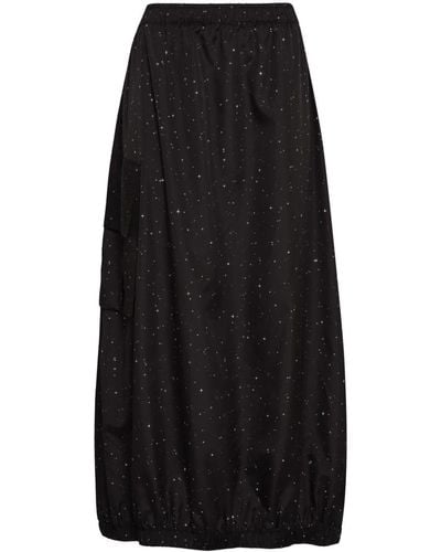 UMA | Raquel Davidowicz Star-print Long Skirt - Black