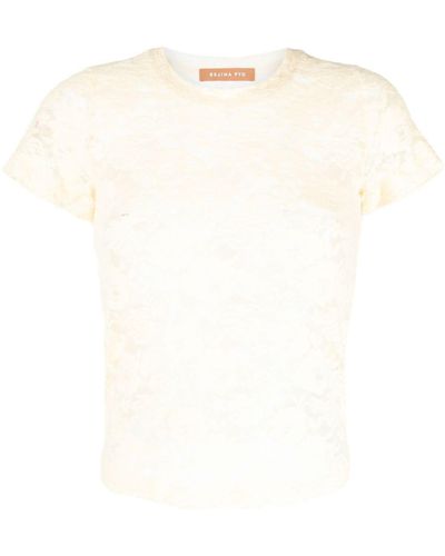 Rejina Pyo T-shirt Adina à manches courtes - Blanc