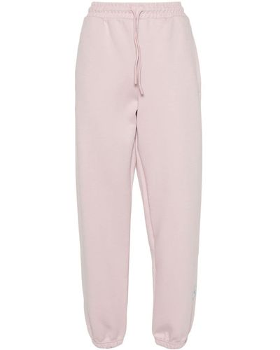 adidas By Stella McCartney Logo-rubberised Tapered Track Pants - Pink