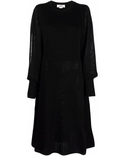 Victoria Beckham スリットディテール ドレス - ブラック