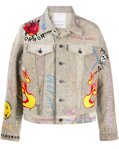 READYMADE Embroidered Denim Jacket - Multicolor